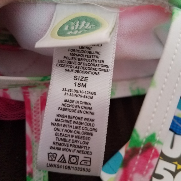 Little Me floral tutu swimsuit - Picture 3 of 4